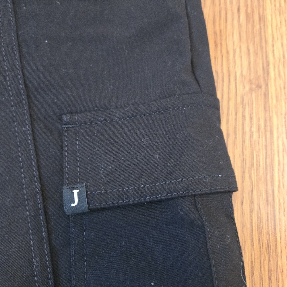Jaanuu Black Scrub Pants Joggers Gold Zip Pockets Esthetician Nurse Scrubs XS - Picture 7 of 12